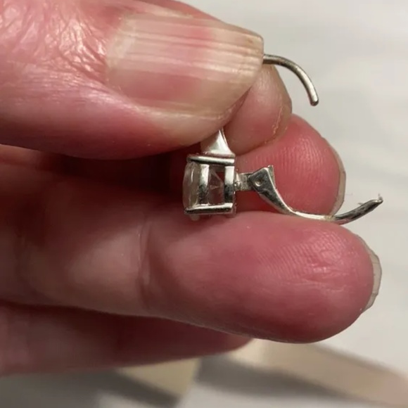 Silver drop earrings - Picture 3 of 6